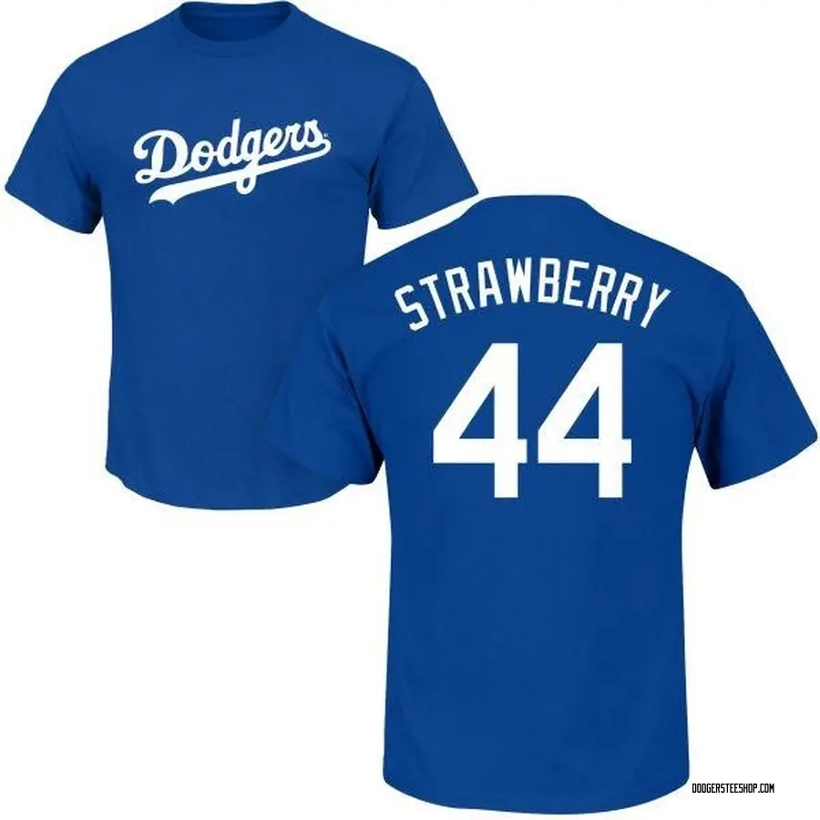 Men's Darryl Strawberry Los Angeles Dodgers Roster Name & Number T-Shirt -  Royal